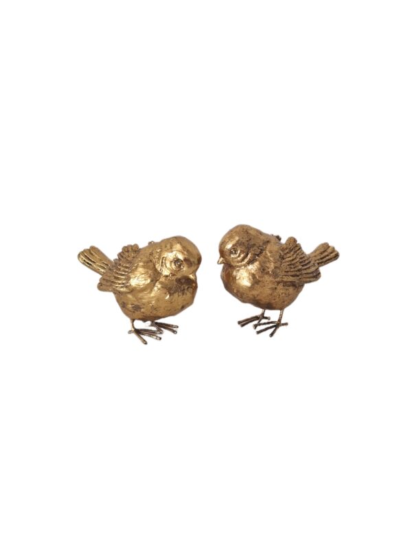 Auksiniai dekoratyviniai paukšteliai
