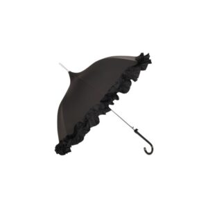 Retro stiliaus juodas skėtis